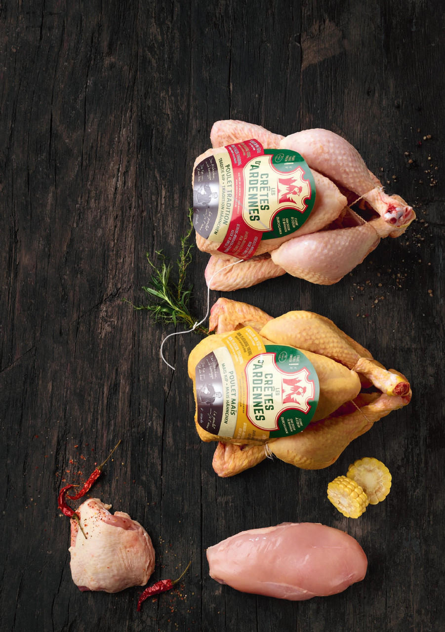 Gevogelte zoals Mechelse koekoek, maïskip en zwartpootkip van groothandel gevogelte Culivier